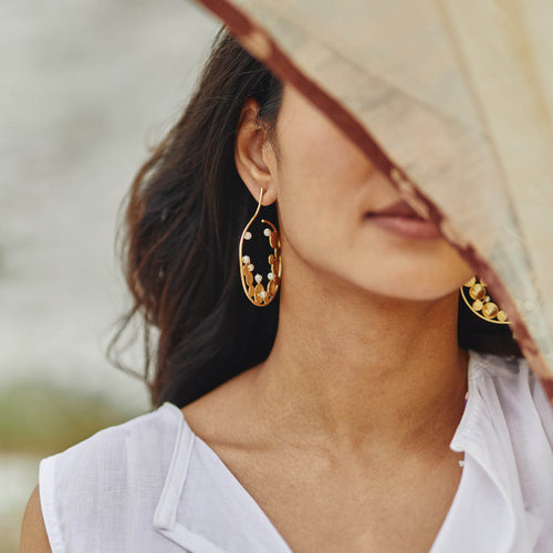 AERO HOOPS - DBJ International 22k Gold Plated